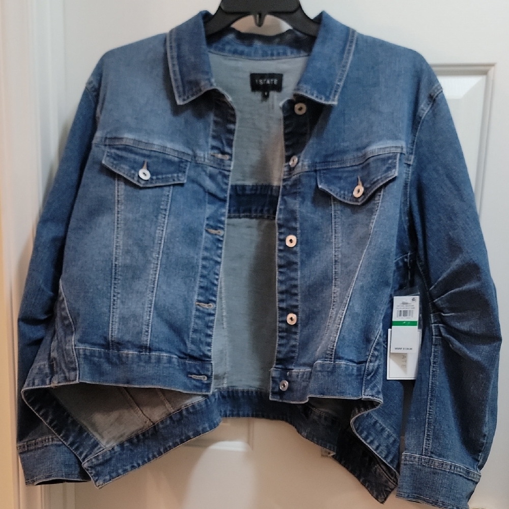 1. State Blue Jean Jacket Size Large